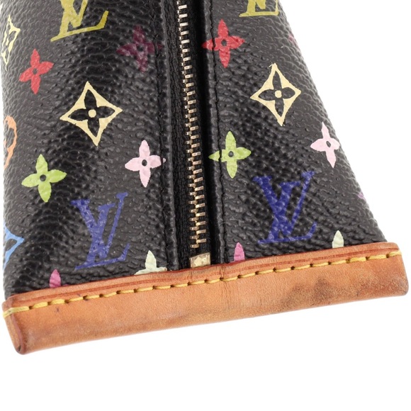 Louis Vuitton Black Multicolor Monogram Triangle Keychain Pouch - Picture 7 of 11